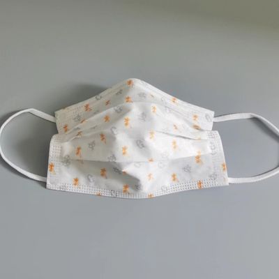 1/8 &quot;Bardzo miękkie elastyczne pętle na uszy Biała opaska na 3-warstwową jednorazową maskę na twarz dla dzieci