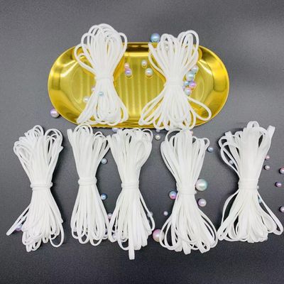 Elastan Nylon Okrągły Elastyczny zaczep na ucho Przewód sznurkowy Taśma taśmowa 2,5 mm 3 mm 4 mm 5 mm 6 mm