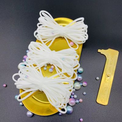 Elastan Nylon Okrągły Elastyczny zaczep na ucho Przewód sznurkowy Taśma taśmowa 2,5 mm 3 mm 4 mm 5 mm 6 mm