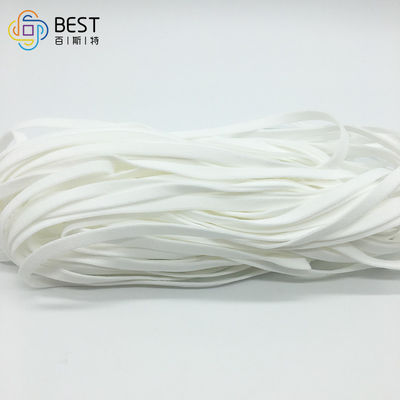3,5 mm 3 mm Miękki okrągły elastyczny sznurek do masek na twarz Pasek Earloop White