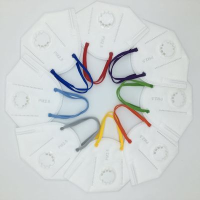 Jednorazowa maska ​​​​na twarz 3ply Elastyczna pętla na ucho Materiał Kolorowa płaska okrągła elastyczna lina