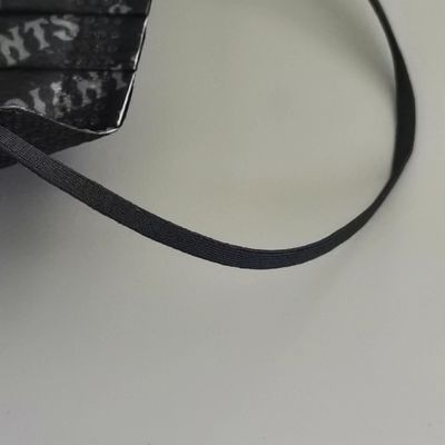 Czarna elastyczna pętla na ucho Opaska 3 mm 3,5 mm 4 mm Akcesoria do masek na twarz