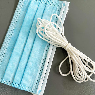 Spandex Nylon Biały Okrągły Elastyczny Sznur Liny Taśma Taśma 2.5mm 2.8mm 3mm