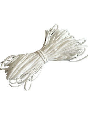 PP Non Woven PPE Elastyczny sznurek do maski na twarz Biały 3,5-5,0 mm